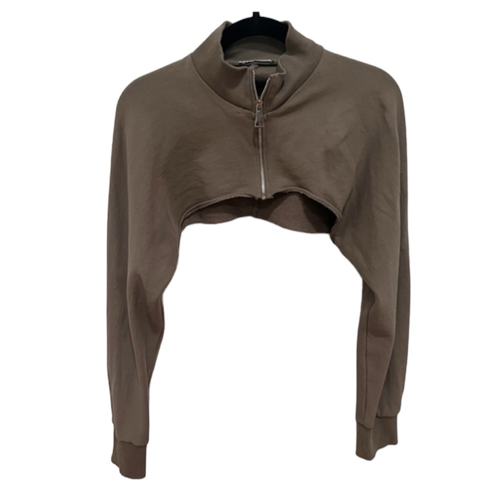 Zara Cropped Plush Sweatshirt